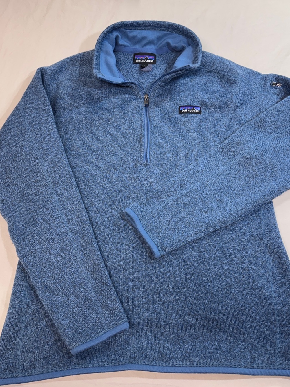 Patagonia Better Sweater 1/4 Zip Fleece Pullover Blue L